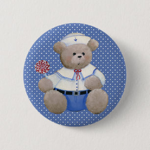 Sailor Bear Button