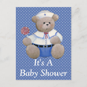 Sailor Bear Invitation Postcard