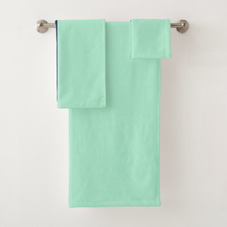 Sailor Blue and Mint Bath Towel Set