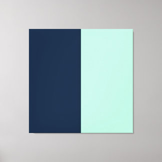 Sailor Blue and Mint Canvas Print