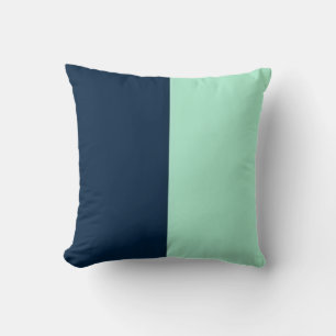 Sailor Blue and Mint Cushion