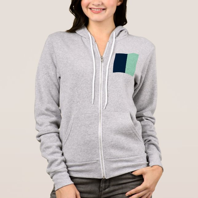 Sailor Blue and Mint Hoodie (Front)