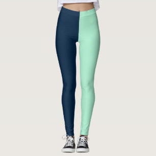 Sailor Blue and Mint Leggings