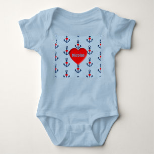 sailor blue baby bodysuit