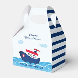 Sailor Boat Baby Shower Favour Box
