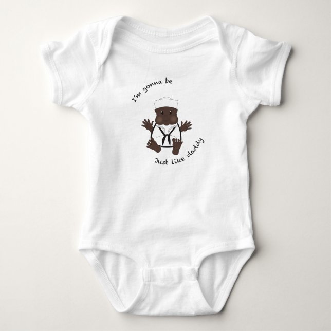 Sailor daddy baby bodysuit (Front)
