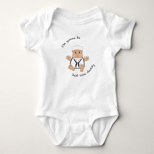 Sailor daddy baby bodysuit (Front)