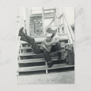 Sailor Embrace Postcard