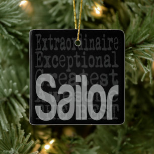 Sailor Extraordinaire Ceramic Ornament