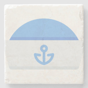 sailor hat stone coaster