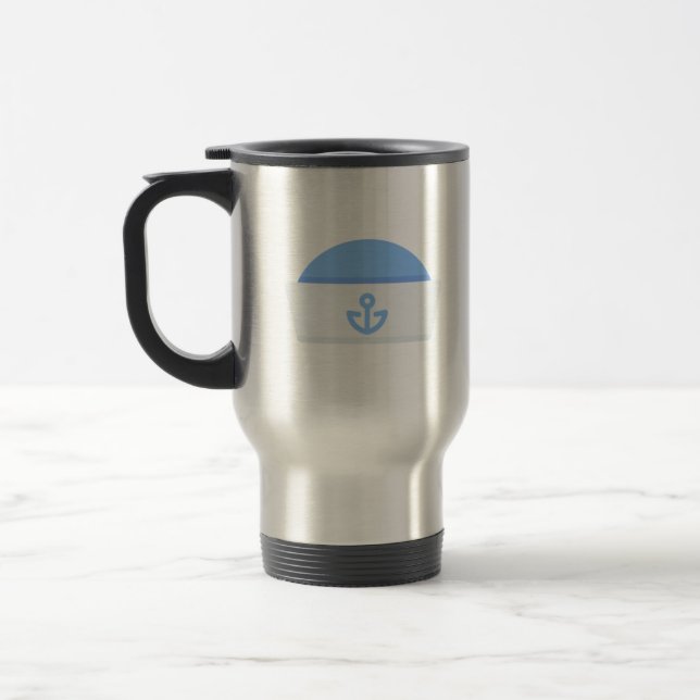 sailor hat travel mug (Left)