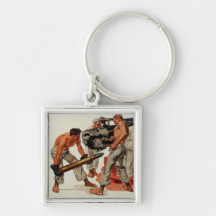 Sailor Hunks Loading the Big Gun Key Ring