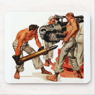 Sailor Hunks Loading the Big Gun Mouse Mat