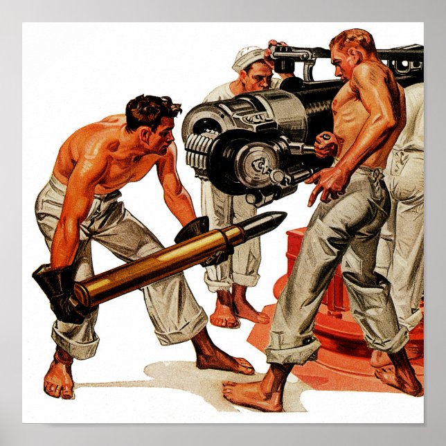 Sailor Hunks Loading the Big Gun Poster (Front)