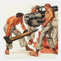 Sailor Hunks Loading the Big Gun