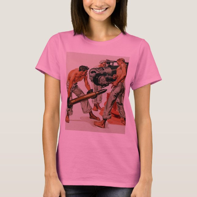 Sailor Hunks Loading The Big Gun T-Shirt (Front)