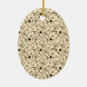 Sailor Jerry Pattern Ceramic Tree Decoration