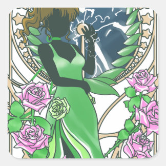 Sailor Jupiter Thunder Oak Evolution Square Sticker