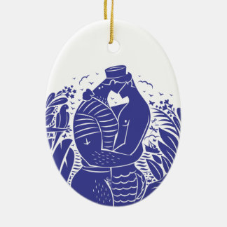 Sailor Kiss Ceramic Tree Decoration