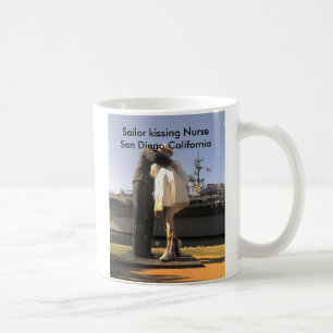 Sailor Kissing Nurse in San Diego Coffee Mug