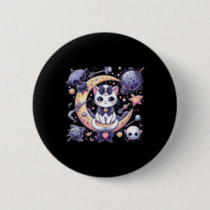 Sailor Meow Cute Moon Cat Space Magic Gothic Hallo 6 Cm Round Badge