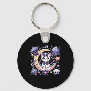 Sailor Meow Cute Moon Cat Space Magic Gothic Hallo Key Ring