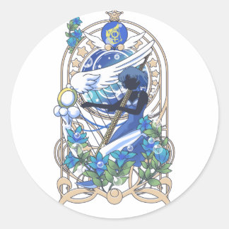 Sailor Mercury Neo Aqua Rhapsodie Classic Round Sticker