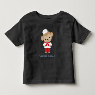 Sailor Monkey Personalised Toddler T-Shirt