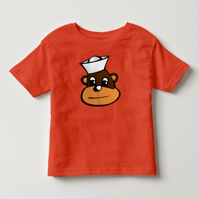 Sailor Monkey Toddler T-Shirt (Front)