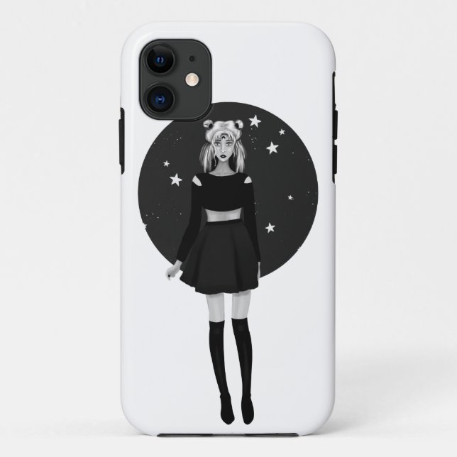 Sailor moon gothic watercolor Case-Mate iPhone case (Back)