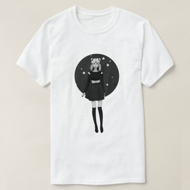 Sailor moon gothic watercolor T-Shirt (Design Front)