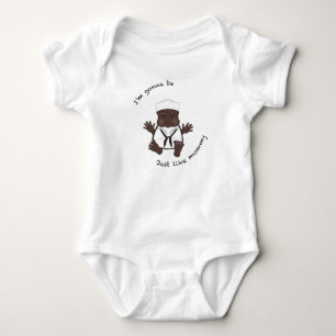 Sailor mummy baby bodysuit