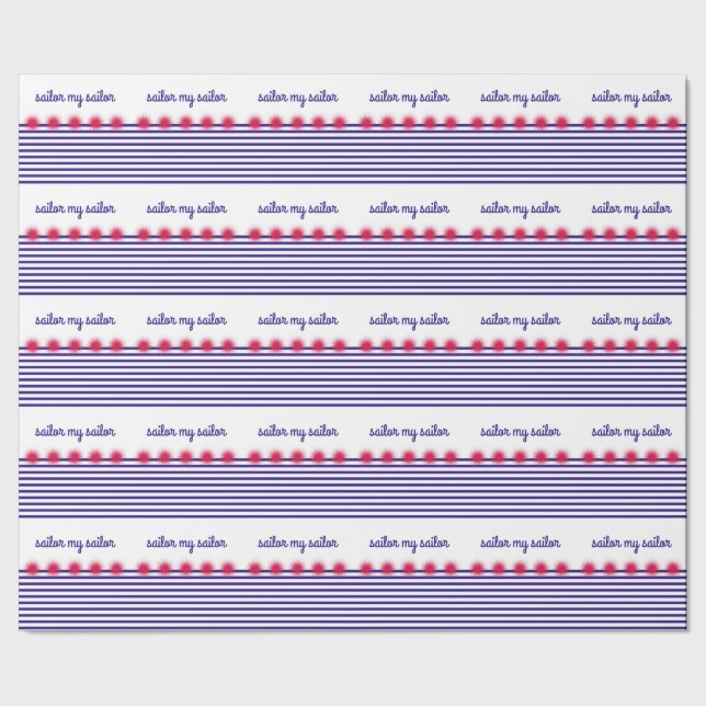 sailor my sailor wrapping paper (Seam)