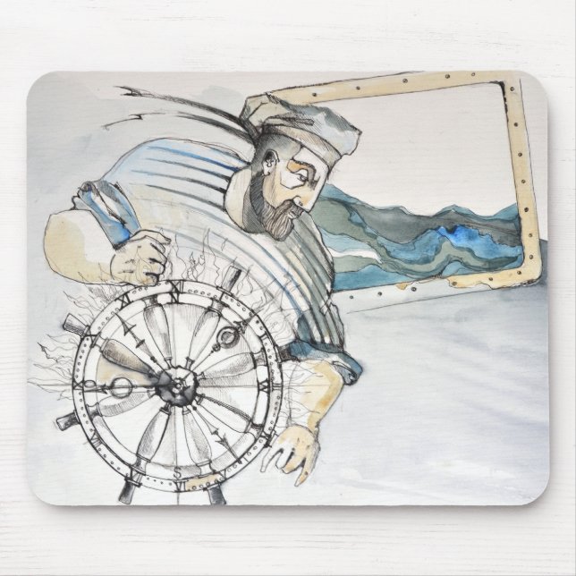 Sailor  nautical decoration mouse mat (Front)