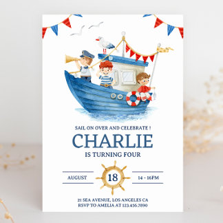 Sailor Nautical Summer Invitation