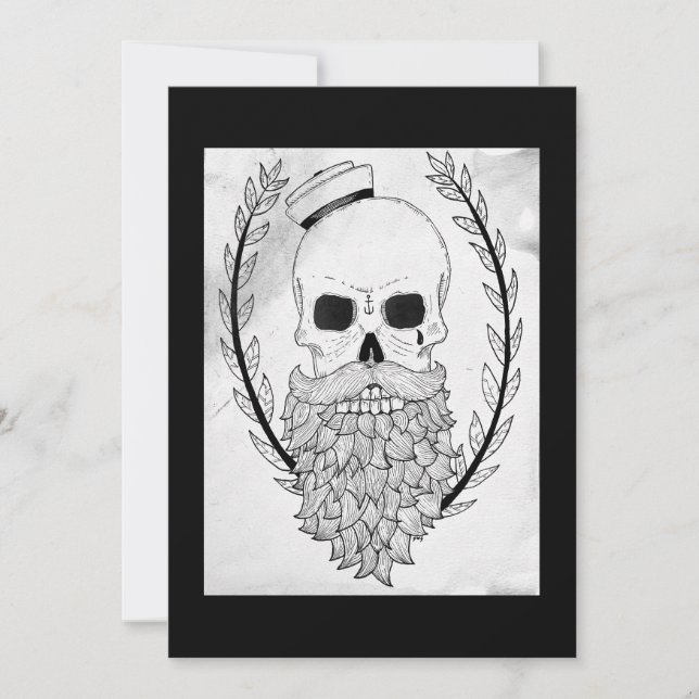 Sailor Skull Invitation (Front)