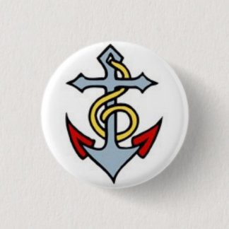 Sailor Tattoo - Anchor - Button