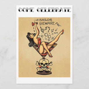 Sailors Beware! Bachelorette Party Invitation