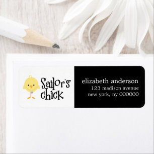 Sailor's Chick Address Labels