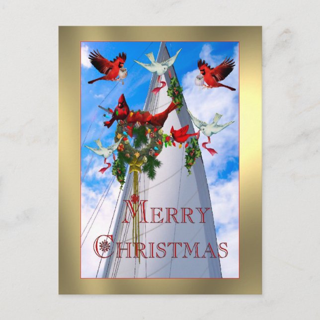 Sailor's Christmas Holiday Postcard (Front)