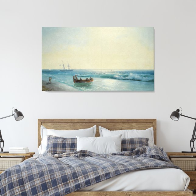 Sailors Coming Ashore Canvas Print (Insitu(Bedroom))