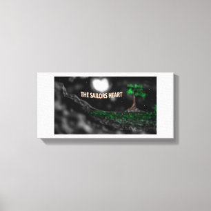 sailors heart canvass print