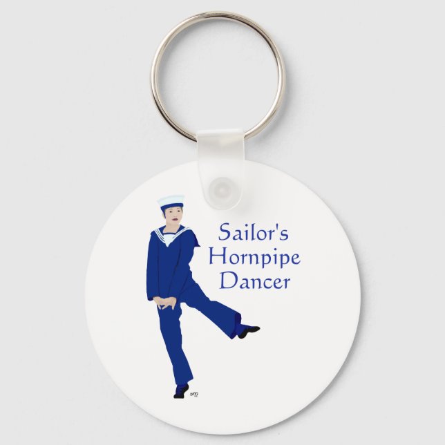 Sailors Hornpipe Dancer Key Ring (Front)