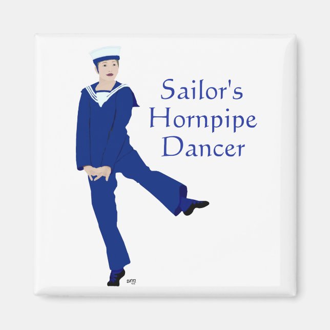 Sailors Hornpipe Dancer Magnet (Front)