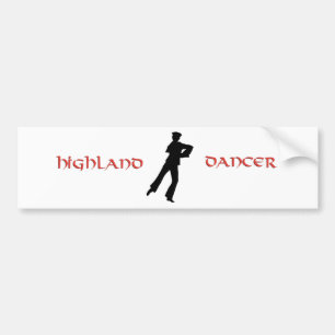 Sailors Hornpipe Highland Dancer Bumper Sticker