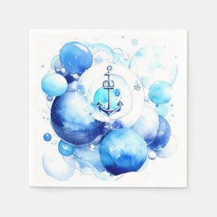 Sailor's Journey Nautical Boy Baby Shower Napkin