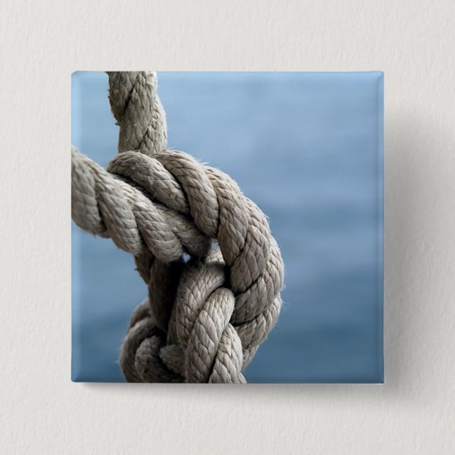 Sailor'S Knot 15 Cm Square Badge (Front)