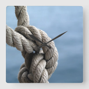 Sailor'S Knot Square Wall Clock