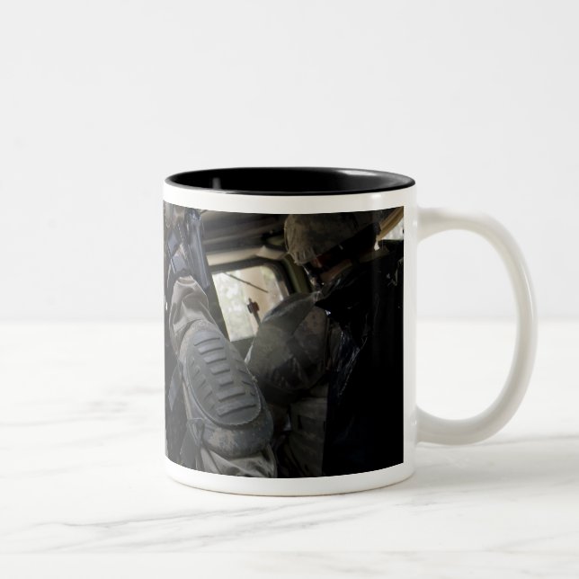 Sailors learn convoy procedures Two-Tone coffee mug (Right)