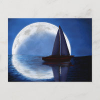 Sailor's Moon ~Moonlight Sailboat~ Postcard